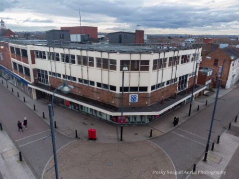 An old building from above