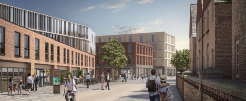 An artists impression image of Spinning School Lane