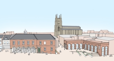 Artist impression of middle entry