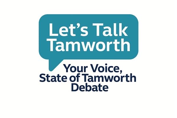 let's talk Tamworth speech bubble