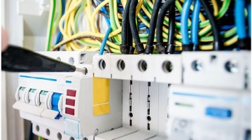 white box with cables and switches 