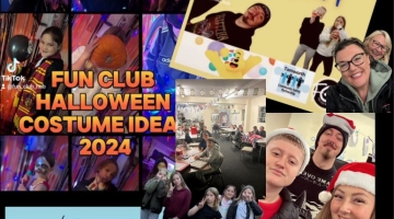 photo images of people at parties, doing youth club activties