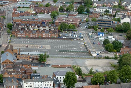 aerial photo of lower gungate area
